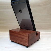 Cell phone stand, iPhone stand, cell phone stand, charging stand, charging station, wood phone stand, phone holder, tech gift. X14