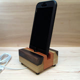 iPhone stand, phone dock, wooden phone stand, charging stand, charging dock, simple phone dock, docking station, travel charging stand. T10