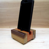 iPhone stand, phone dock, wooden phone stand, charging stand, charging dock, simple phone dock, docking station, charging station. F11