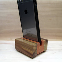 iPhone stand, phone dock, wooden phone stand, charging stand, charging dock, simple phone dock, docking station, charging station. F11