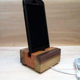 iPhone stand, phone dock, wooden phone stand, charging stand, charging dock, simple phone dock, docking station, charging station. F11