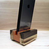 iPhone stand, phone dock, wooden phone stand, charging stand, charging dock, simple phone dock, docking station, charging station. G11