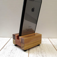 iPhone stand, phone dock, wooden phone stand, charging stand, charging dock, simple phone dock, docking station, charging station. M17