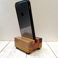 iPhone stand, phone dock, wooden phone stand, charging stand, charging dock, simple phone dock, docking station, charging station. M17