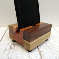 iPhone stand, phone dock, wooden phone stand, charging stand, charging dock, simple phone dock, docking station, charging station. T17