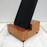 Wood charging stand, iPhone dock, Android dock, phone stand with charging hole, office gift, Christmas gift, tech lover gift, phone gift C18