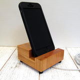 iPhone stand, charging stand, wood phone stand, cell phone dock, smartphone stand, universal charging stand, iphone 8, iphone 7, gift. F18