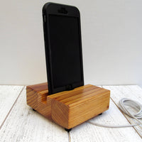 Wood iPhone stand, iPhone X dock, charging stand, phone stand, iPhone X, iPhone 8, iPhone 7, iPhone 7 plus, iPhone 6S, tech gift. G