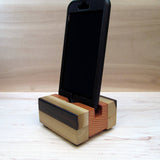 iPhone stand, phone dock, wooden phone stand, charging stand, charging dock, simple phone dock, docking station, charging station. C11