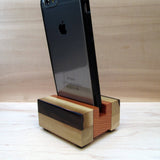 iPhone stand, phone dock, wooden phone stand, charging stand, charging dock, simple phone dock, docking station, charging station. D11