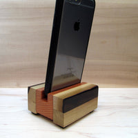 iPhone stand, phone dock, wooden phone stand, charging stand, charging dock, simple phone dock, docking station, charging station. D11