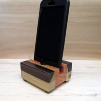 iPhone stand, phone dock, wooden phone stand, charging stand, charging dock, simple phone dock, docking station, charging station. G11