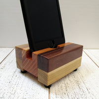 iPhone stand, phone dock, wooden phone stand, charging stand, charging dock, simple phone dock, docking station, charging station. M17