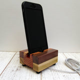 iPhone stand, phone dock, wooden phone stand, charging stand, charging dock, simple phone dock, docking station, charging station. O17