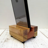 iPhone stand, phone dock, wooden phone stand, charging stand, charging dock, simple phone dock, docking station, charging station. T17