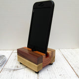 iPhone stand, phone dock, wooden phone stand, charging stand, charging dock, simple phone dock, docking station, charging station. T17