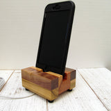 Compact charging stand, iPhone stand, phone dock, wooden phone stand, charging dock, simple phone dock, charging station, tech gift.  U17