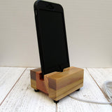 iPhone stand, phone dock, wooden phone stand, charging stand, charging dock, simple phone dock, docking station, charging station. X17