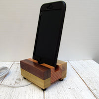 iPhone stand, phone dock, wooden phone stand, charging stand, charging dock, simple phone dock, docking station, charging station. Y17