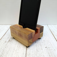 Tech gift, iPhone stand, single phone dock, wooden phone stand, charging stand, charging dock, simple phone dock, docking station. B18