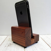 Universal phone stand, redwood iPhone dock, charging stand, phone display stand, iPhone X, iPhone 8, iPhone 7, iPhone 7 plus, iPhone 6S. K10