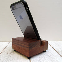 iphone stand, charging stand, wood iphone dock, iphone 7 stand, iphone 6s plus, cell phone stand, wooden phone holder, tech lover gift. O15