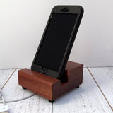 Cell phone stand, iPhone stand, cell phone stand, charging stand, charging station, wood phone stand, phone holder, tech gift. X14