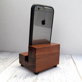 Universal phone stand, redwood iPhone dock, charging stand, phone display stand, iPhone X, iPhone 8, iPhone 7, iPhone 7 plus, iPhone 6S. H13