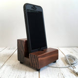 Universal phone stand, redwood iPhone dock, charging stand, phone display stand, iPhone X, iPhone 8, iPhone 7, iPhone 7 plus, iPhone 6S.  K9