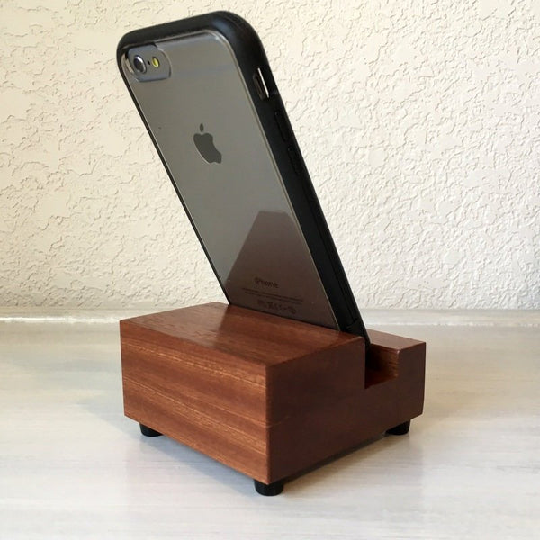 Wood phone stand, charging stand, cell phone stand, iphone dock, desk –  Jackie's Lair
