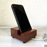 Wood phone stand, charging stand, cell phone stand, iphone dock, desk phone stand, bedside phone charger, charging station, universal. M18