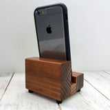 Universal phone stand, redwood iPhone dock, charging stand, phone display stand, iPhone X, iPhone 8, iPhone 7, iPhone 7 plus, iPhone 6S. I10