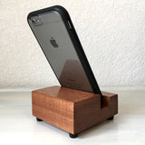 Mahogany iPhone charging stand, wood iphone dock, iphone X dock, iphone 7 stand, iphone 6s plus, cell phone stand, phone holder. J14