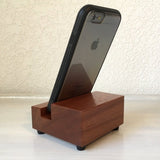 Wood phone stand, charging stand, cell phone stand, iphone dock, desk phone stand, bedside phone charger, charging station, universal. M18