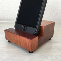 iPhone stand, cell phone stand, charging stand, docking station, charging station, wood phone stand, phone holder, handmade, tech gift.  V18