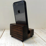 Universal phone stand, redwood iPhone dock, charging stand, phone display stand, iPhone X, iPhone 8, iPhone 7, iPhone 7 plus, iPhone 6S. Q12