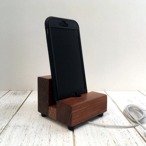 Universal phone stand, redwood iPhone dock, charging stand, phone display stand, iPhone X, iPhone 8, iPhone 7, iPhone 7 plus, iPhone 6S. A13