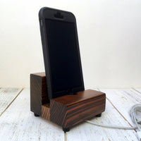 Universal phone stand, redwood iPhone dock, charging stand, phone display stand, iPhone X, iPhone 8, iPhone 7, iPhone 7 plus, iPhone 6S.  S9