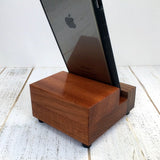 iPhone stand, smart phone stand, iPhone holder, docking stand, charging station, wood phone stand, tech gift, gift for him. Y16