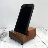 iPhone stand, smart phone stand, iPhone holder, docking stand, charging station, wood phone stand, tech gift, gift for him. Y16