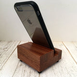 Cell phone stand, iPhone stand, cell phone stand, charging stand, charging station, wood phone stand, phone holder, tech gift. L15