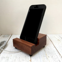 Phone stand for desk, iphone dock, cell phone stand, charging stand, docking station, bedside phone charging dock, simple phone stand. I15