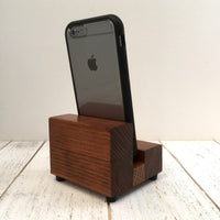 Universal phone stand, redwood iPhone dock, charging stand, phone display stand, iPhone X, iPhone 8, iPhone 7, iPhone 7 plus, iPhone 6S. A13