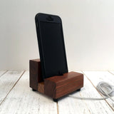 Universal phone stand, redwood iPhone dock, charging stand, phone display stand, iPhone X, iPhone 8, iPhone 7, iPhone 7 plus, iPhone 6S.  D9