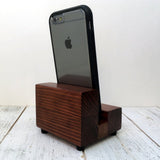 Universal phone stand, redwood iPhone dock, charging stand, phone display stand, iPhone X, iPhone 8, iPhone 7, iPhone 7 plus, iPhone 6S.  O9