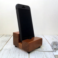 Universal phone stand, redwood iPhone dock, charging stand, phone display stand, iPhone X, iPhone 8, iPhone 7, iPhone 7 plus, iPhone 6S.  T8