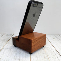 iPhone stand, smart phone stand, iPhone holder, docking stand, charging station, wood phone stand, tech gift, gift for him. Y16