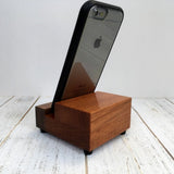 iPhone stand, smart phone stand, iPhone holder, docking stand, charging station, wood phone stand, tech gift, gift for him. Y16