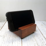 Simple iPhone stand - Brazilian cherry charging dock - docking station - charging station - wood phone stand -phone holder - tech gift. R16