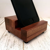 Cell phone stand, iPhone stand, cell phone stand, charging stand, charging station, wood phone stand, phone holder, tech gift. L15